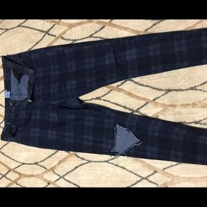 ASOS Curve size 18 plaid skinny jean